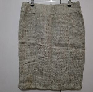 New York & Company Beige Tweed Pencil Skirt